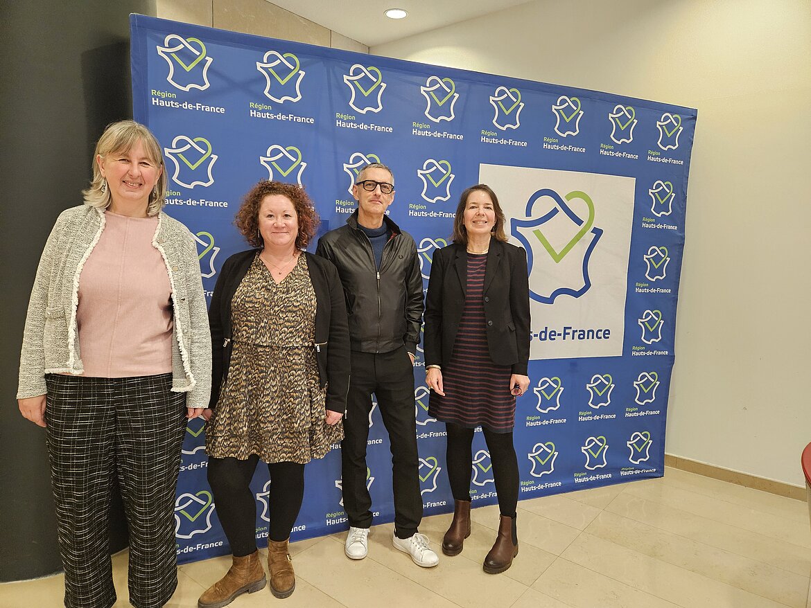 Photo de Nathalie Mielcarek, Céline Miroux, Benoit Deprez et Anne-Sophie Yribarren